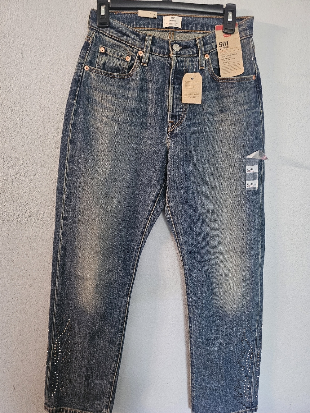 Levi's Blue Denim 501 C Back Pocket Jeans